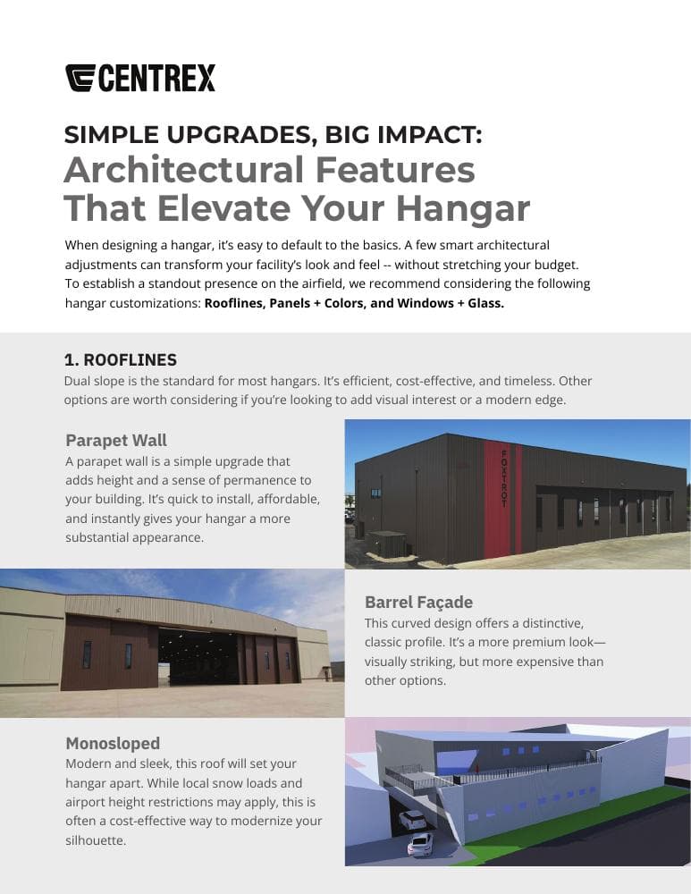 Architectural Features That Elevate Your Hangar — Centrex guide