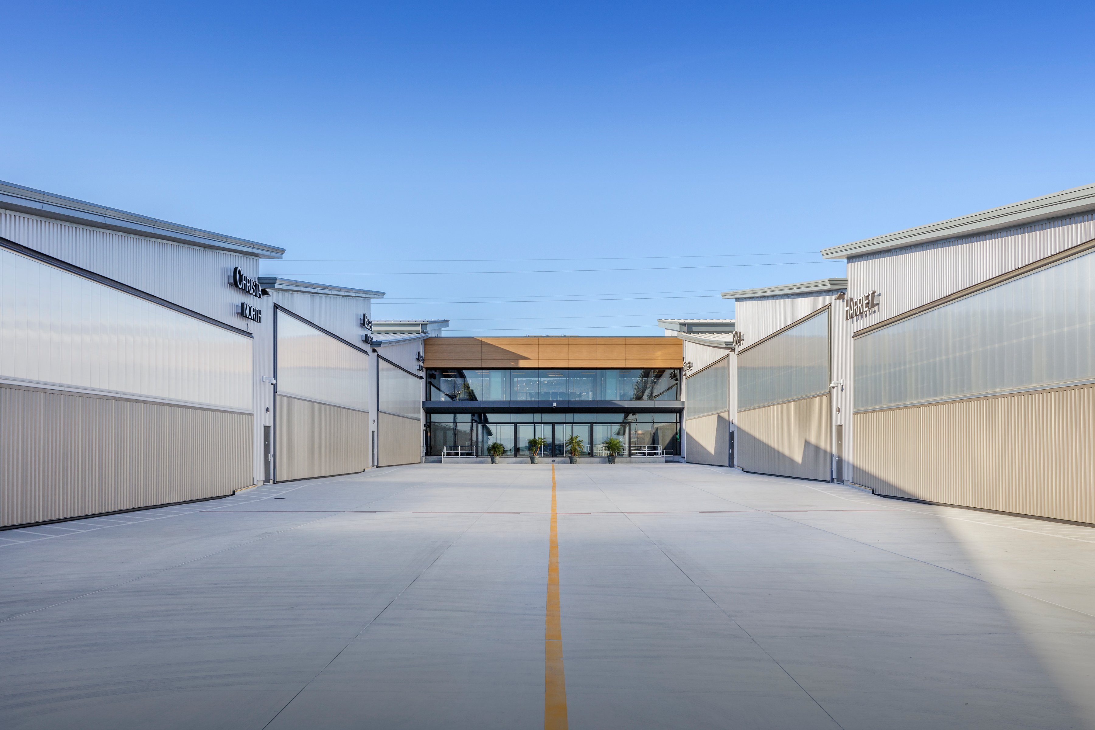 Skyway Center San Carlos KSQL Hangar Exterior