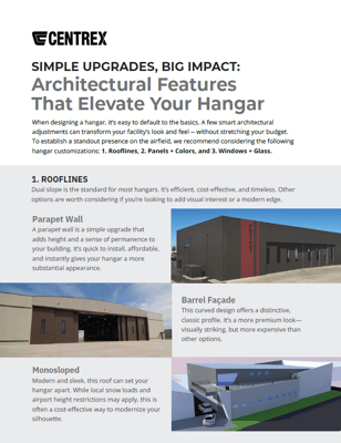 Simple Upgrades, Big Impact Architectrual Features that Elevate Your Hangar