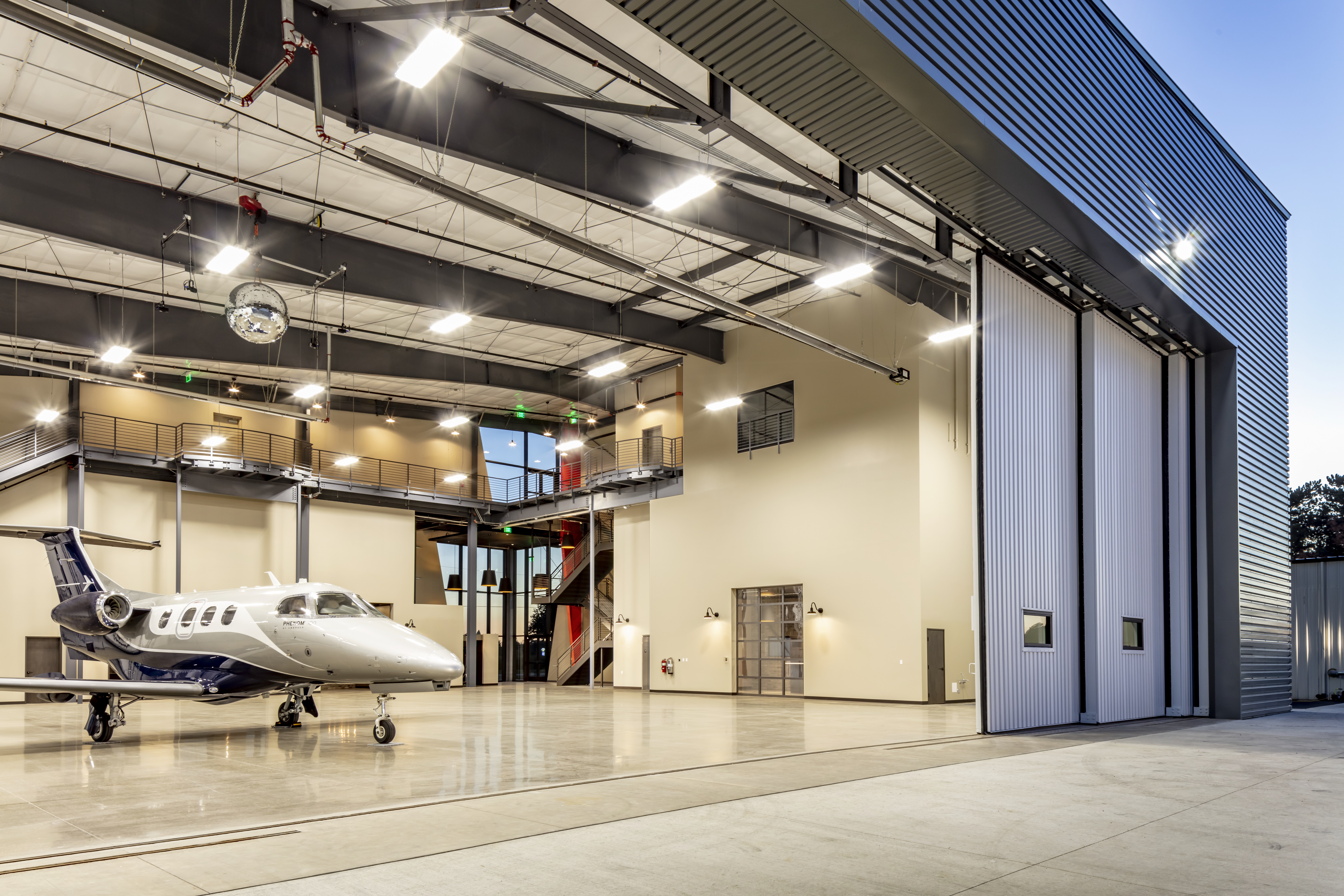 Private Hangar Polished Concrete Floors